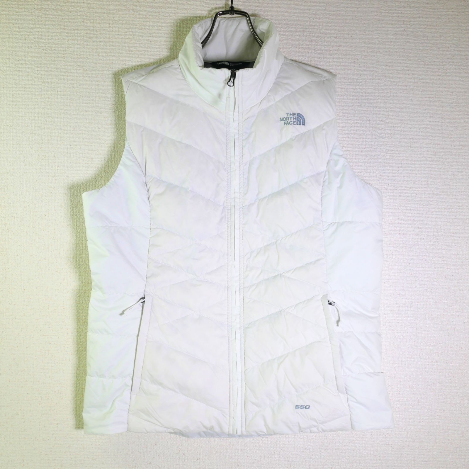 THE NORTH FACE AW WHITEカラー 550フィル ZIPUP DOWN VEST - 古着屋