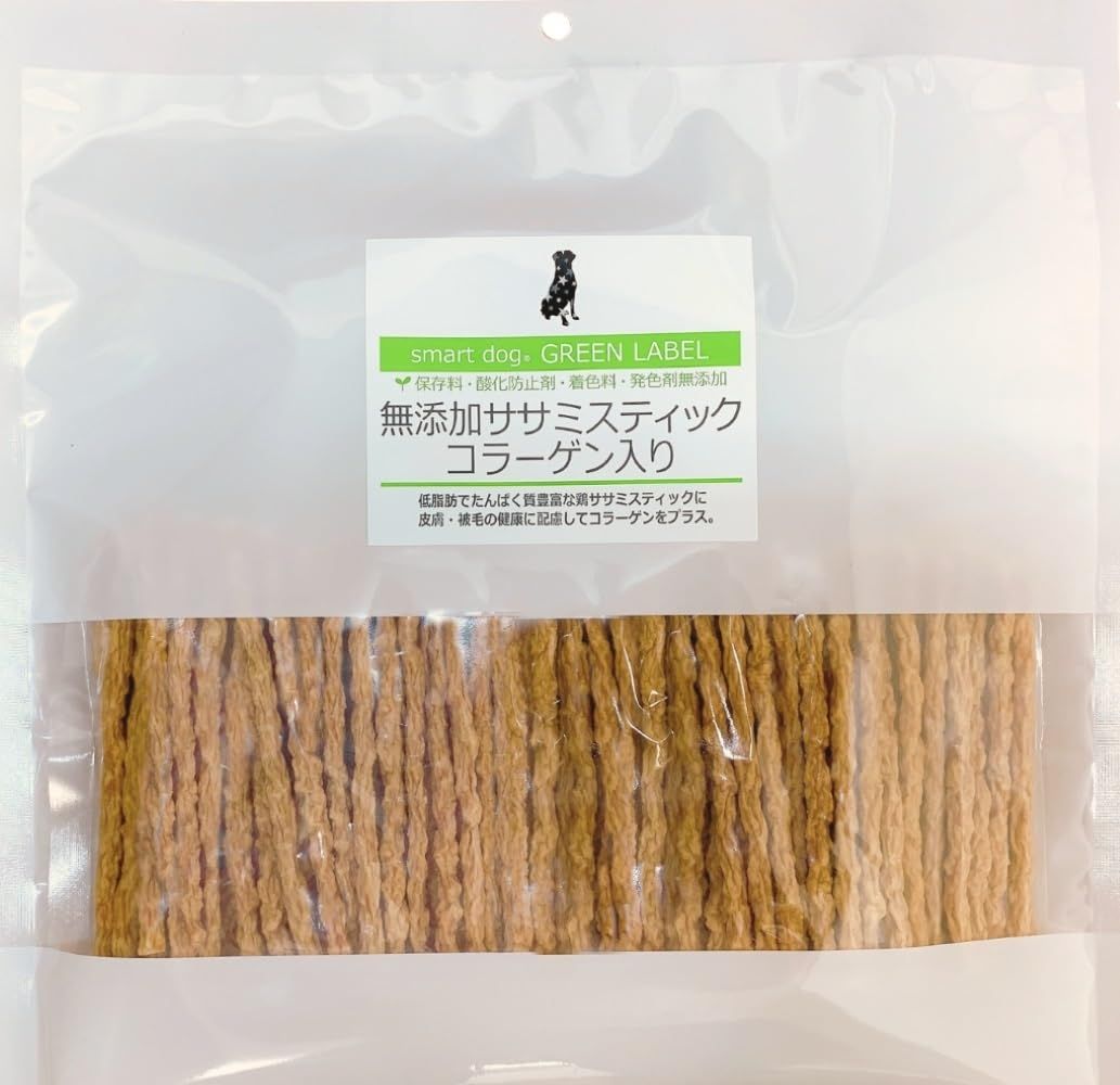 バンビーニスマートドッグ グリーンラベル 無添加ササミコラーゲンストロン smartdog GREEN LABEL スマートドッグ グリーンラベル 無添加