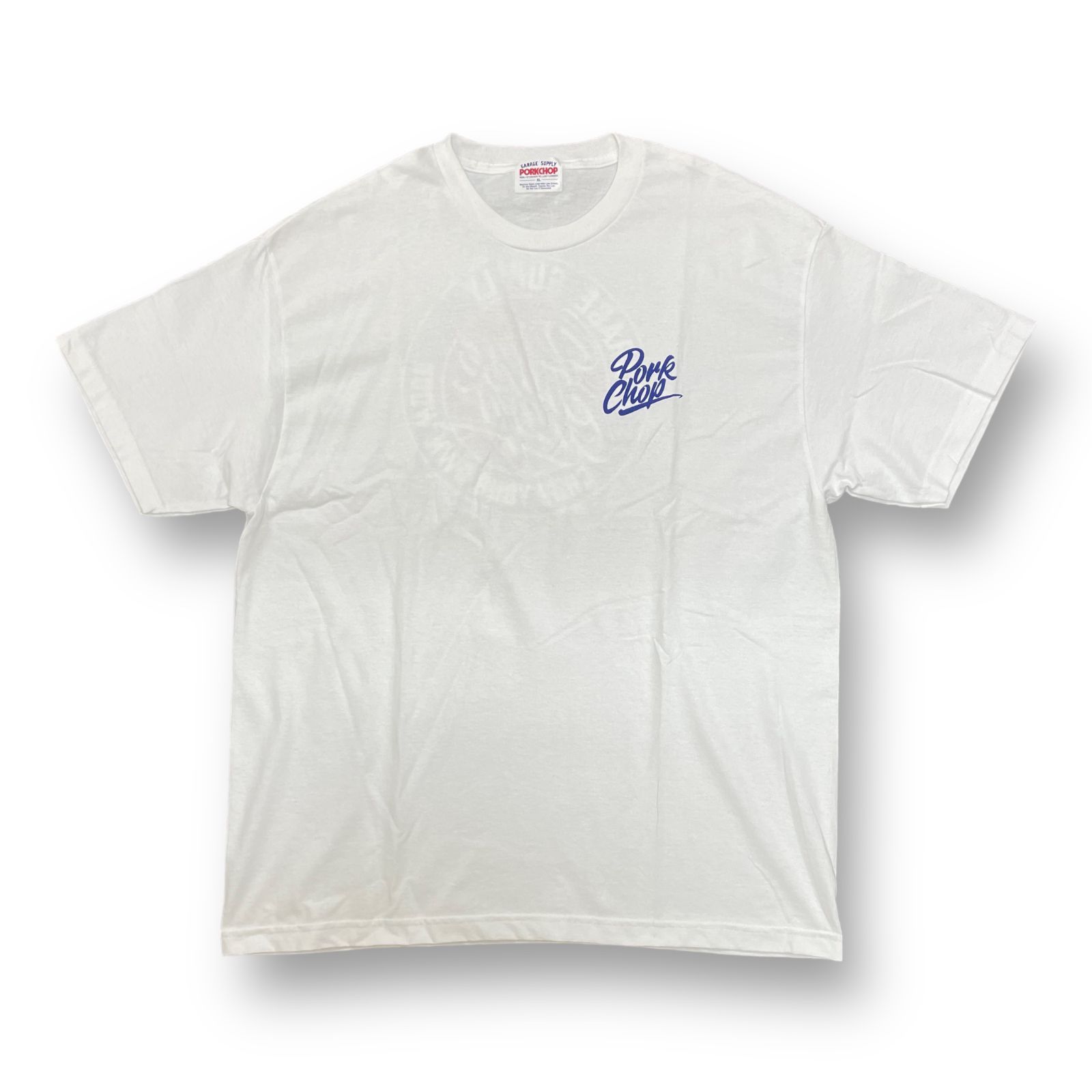 未使用品 PORKCHOP GARAGE SUPPLY CIRCLE SCRIPT TEE プリント クルー 