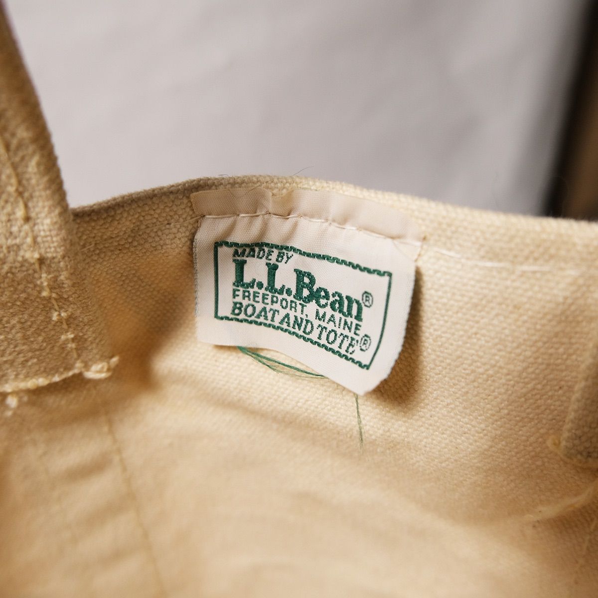 90's LLビーン L.L.Bean 手形プリント オープントップ トートバッグ (M
