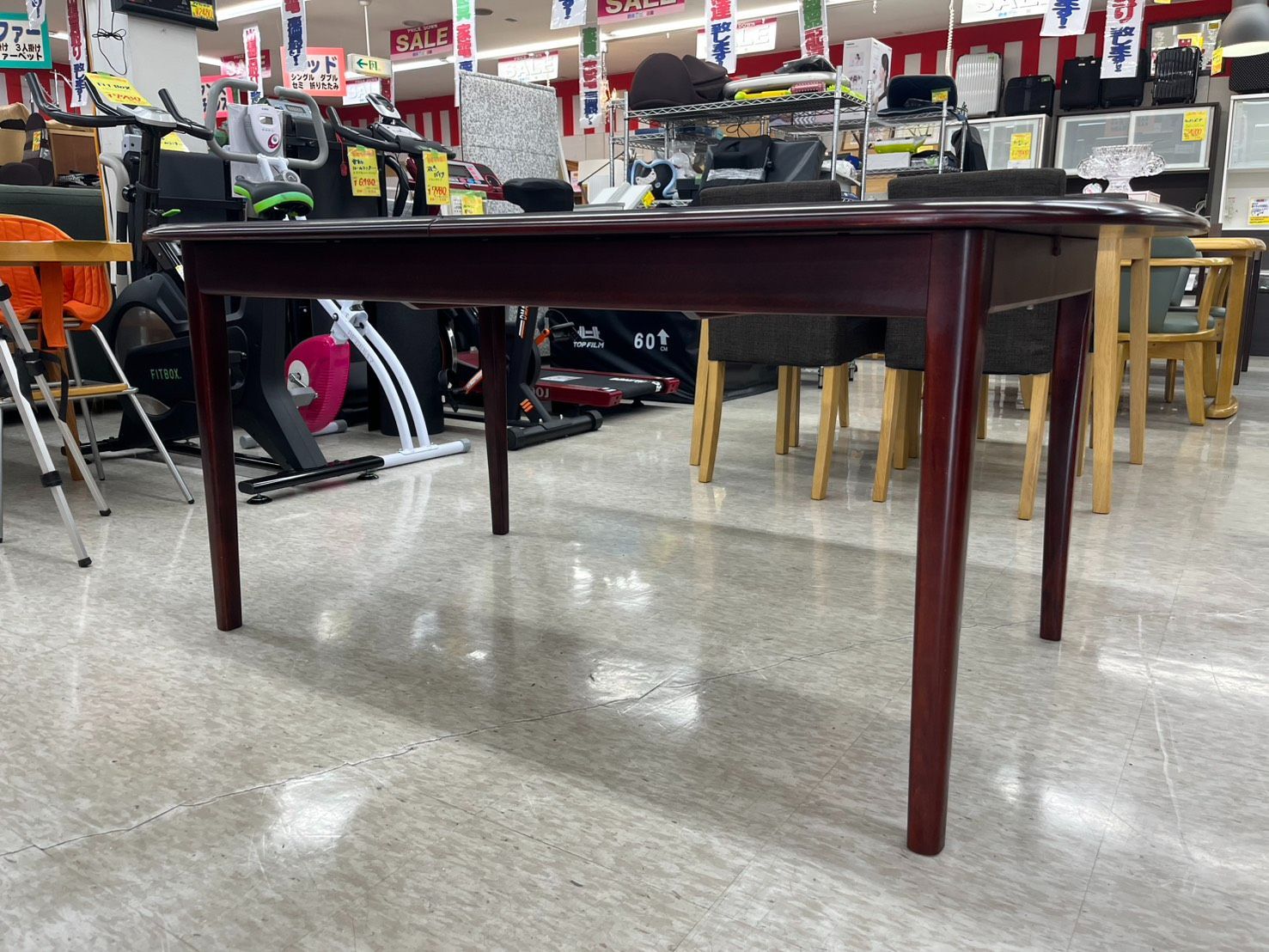 karimoku 伸長式ダイニングテーブル エクステンション　アンティーク karimoku 伸長式ダイニングテーブル エクステンション アンティーク