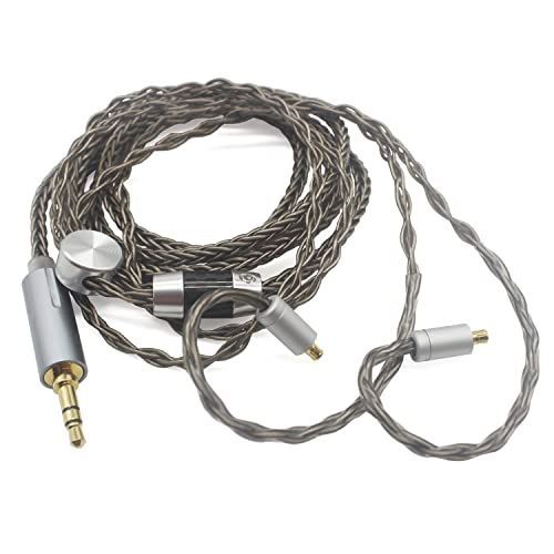 Youkamoo 3.5mm ヘッドホン交換用ケーブル Hifiman HE4XX HE-400i ヘッドフォン対応 8コア 編組シルバーメッキ 交換用オーディオアップグレードケーブ並行輸入品 Youkamoo 3.5mm ヘッドホン交換用ケーブル Hifiman Sundara、Ananda