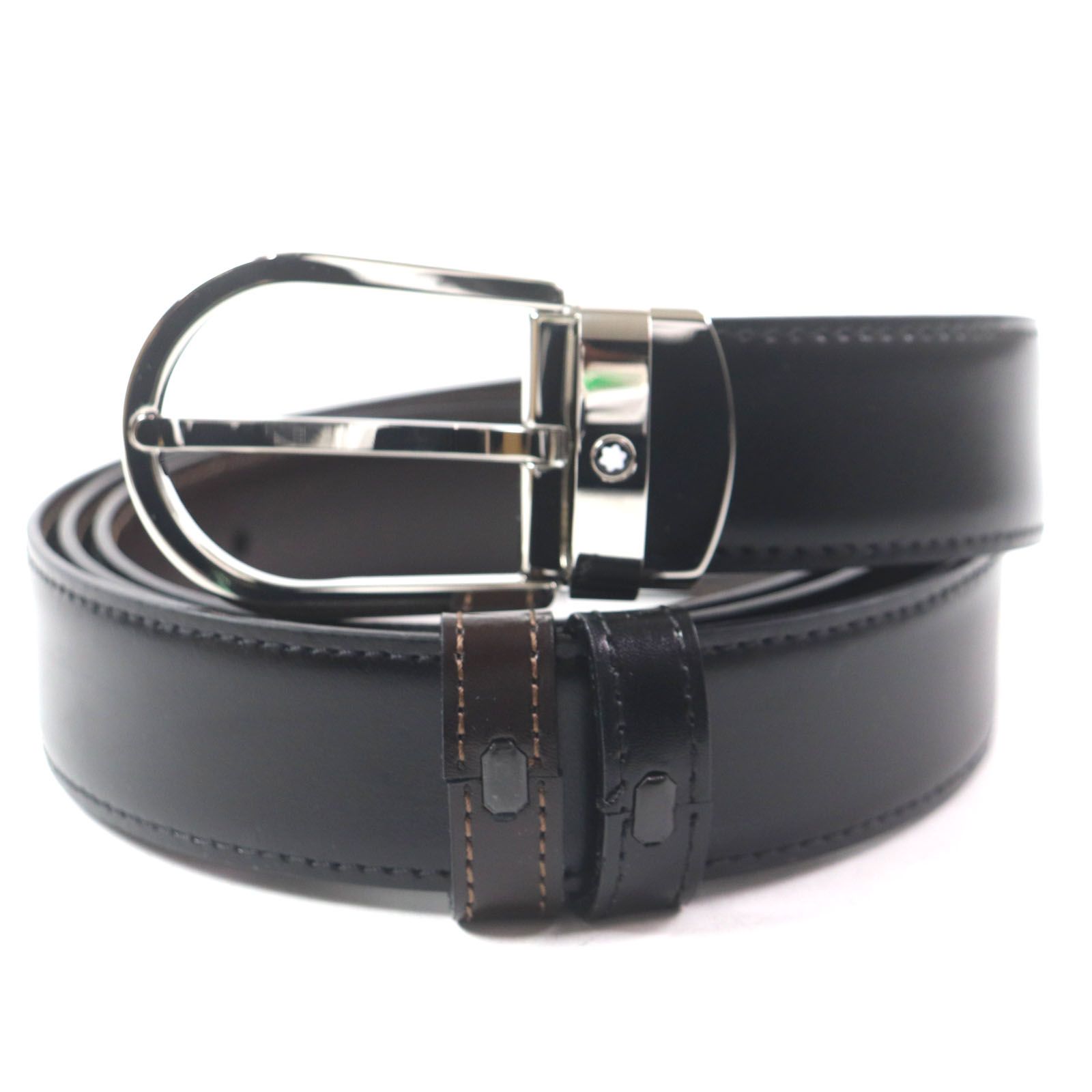 モンブラン □美品□MONTBLANC モンブラン ベルト レザーベルト 革