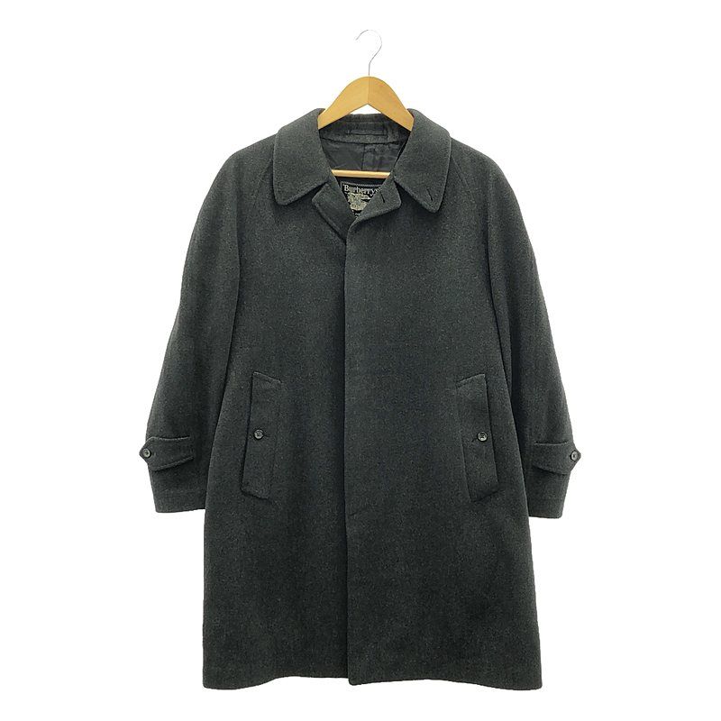 Burberrys / バーバリーズ | 推定1970s～ vintage / ヴィンテージ cashmere 100％ / カシミヤ フライフロント コート / 総裏地 | グレー | メンズ