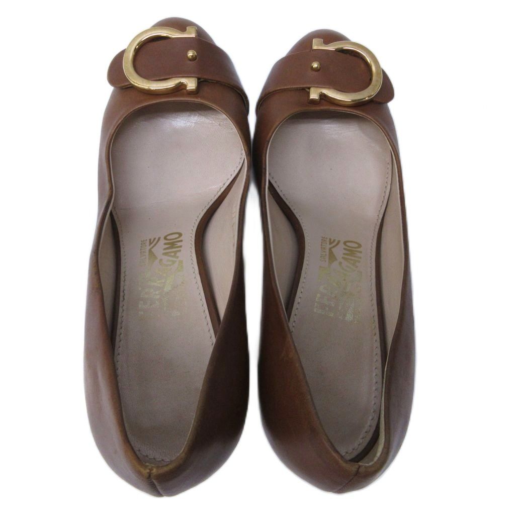 【なな】サルヴァトーレフェラガモ★ラウンドトゥ　パンプス 楽天市場】Salvatore Ferragamo サルヴァトーレフェラガモ