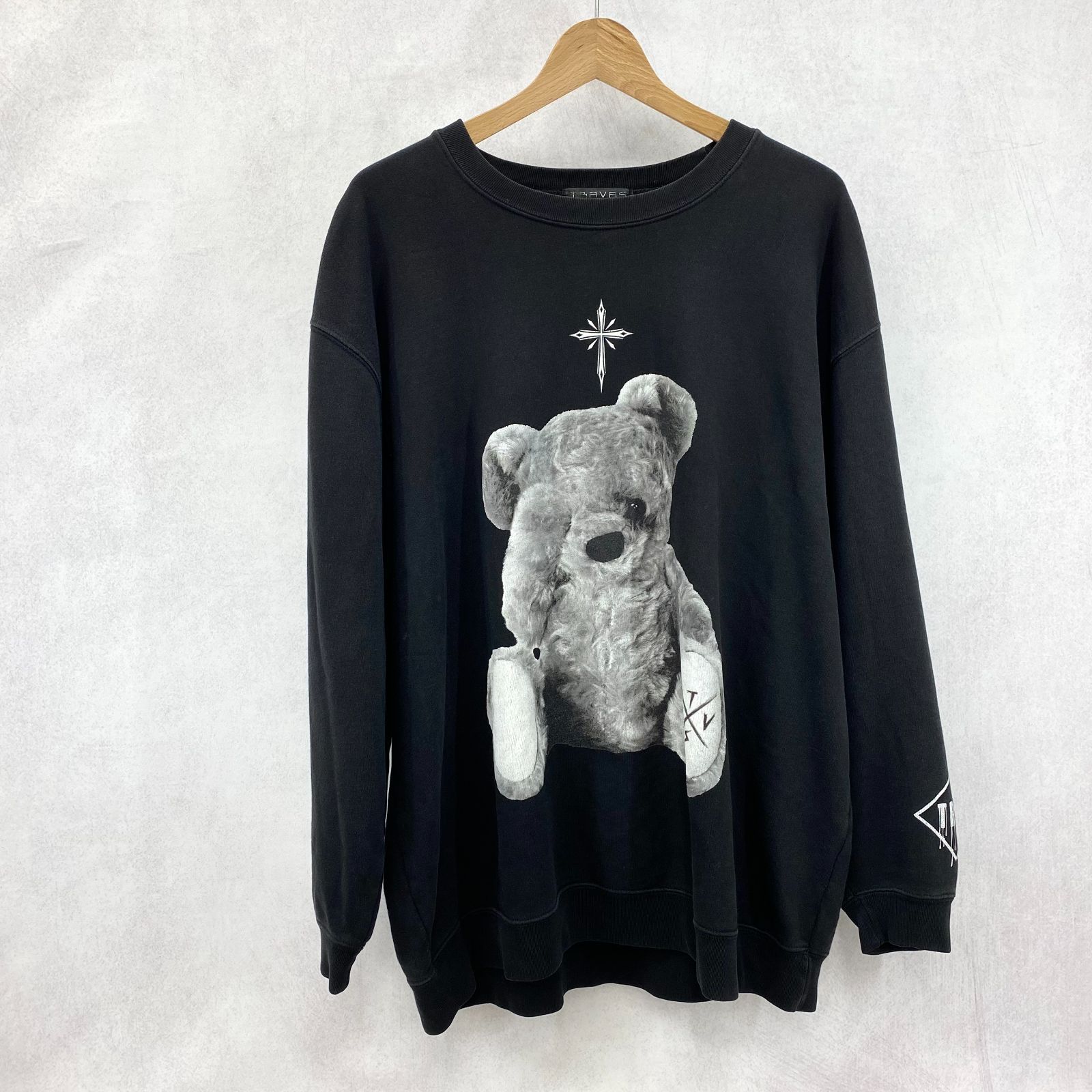 TRAVAS TOKYO トラバストーキョー　くまプリントスウェットシャツ TRAVAS TOKYO トラバス トーキョー 1517201000 くま プリント