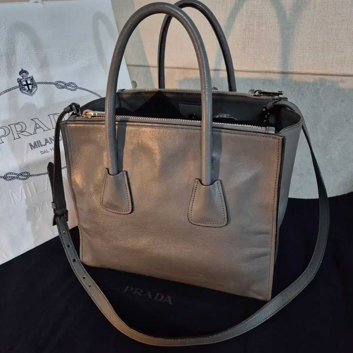 PRADA プラダ/グレースカーフ2wayハンドバッグ プラダ グレースカーフ