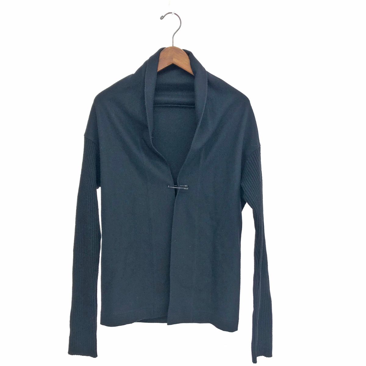 Yohji Yamamoto ヨウジヤマモト プリュス ノアール カーディガン サイズ 2 NC-T81-195 ブラック ウール レディース 240001132836