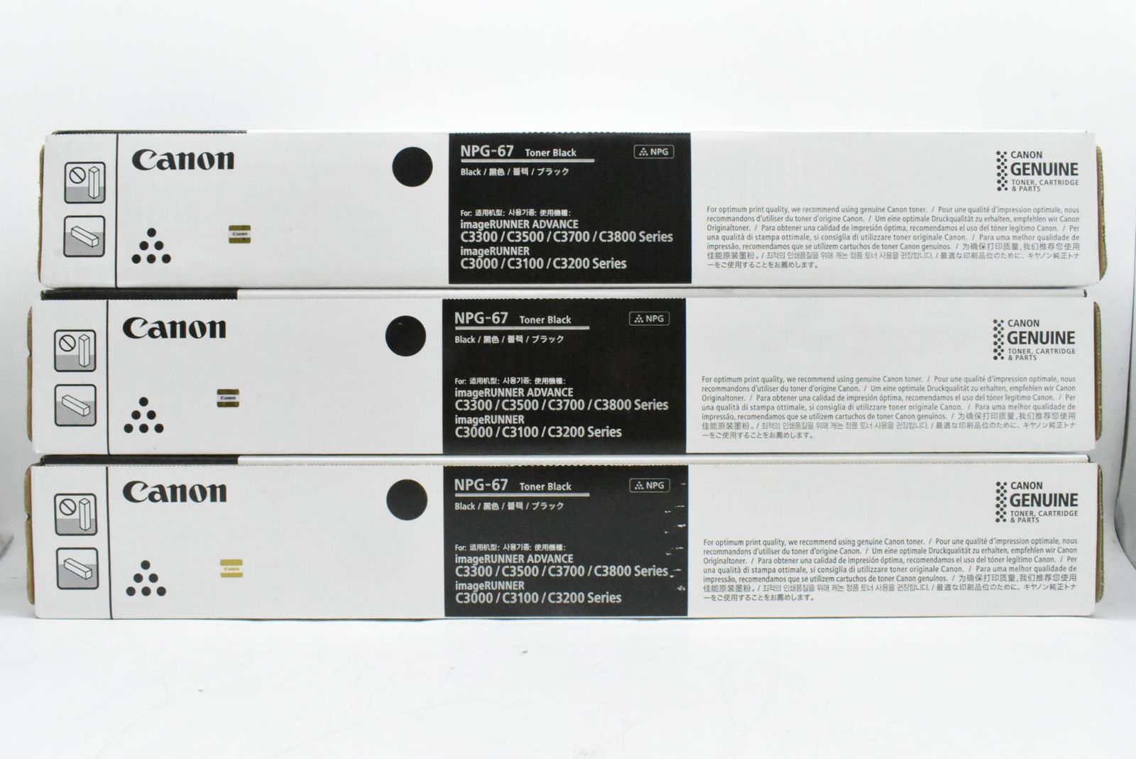 キャノン 純正 トナー NPG-67 3色8本 シアン イエロー ブラック マゼンタ み CANON IT47JFCTTE40-D-N37-byebye