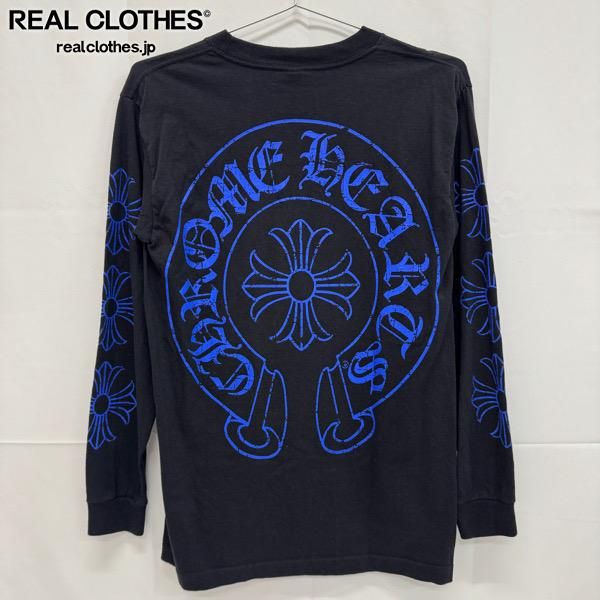 CHROME HEARTS|クロムハーツ ホースシュー CHプラス プリント 長袖 Tシャツ|M