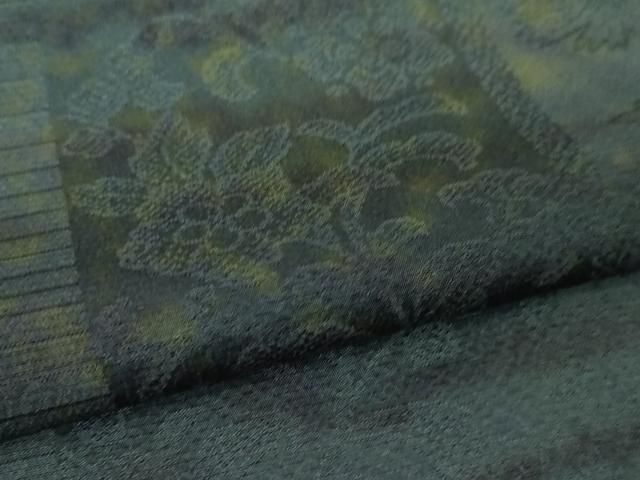 平和屋本店□極上 小紋 市松 花唐草地紋 暈し染め 逸品 DZAA6442kh5