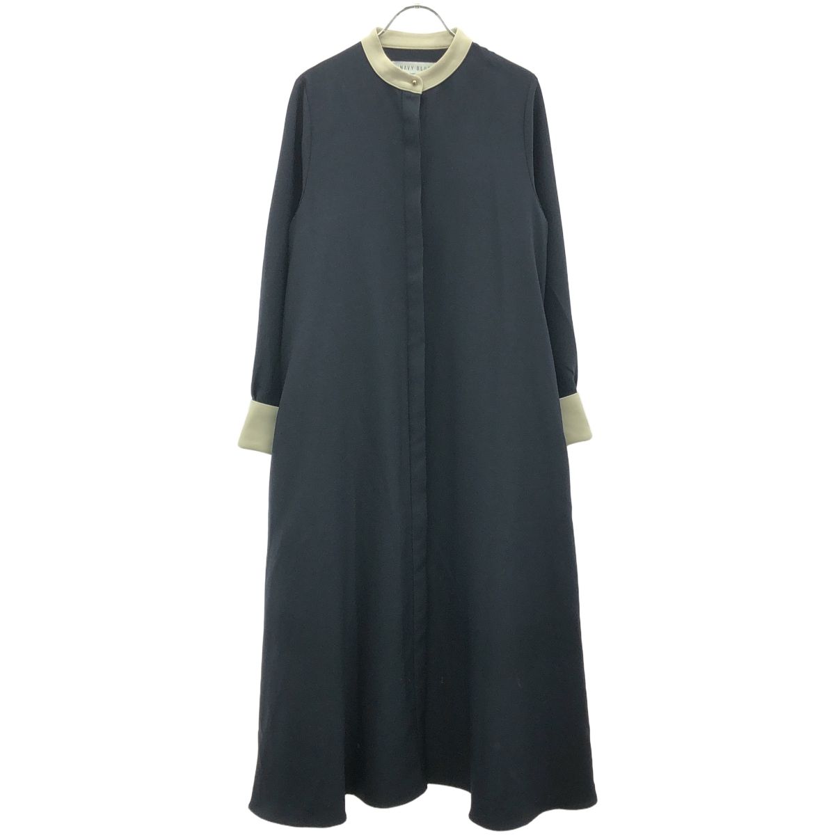 シップスエニー ダブルクロス Aライン シャツ ワンピース NAVY BLUE SHIPS｜【WEB限定】SHIPS any:<洗濯機可能>ダブルクロス Aライン