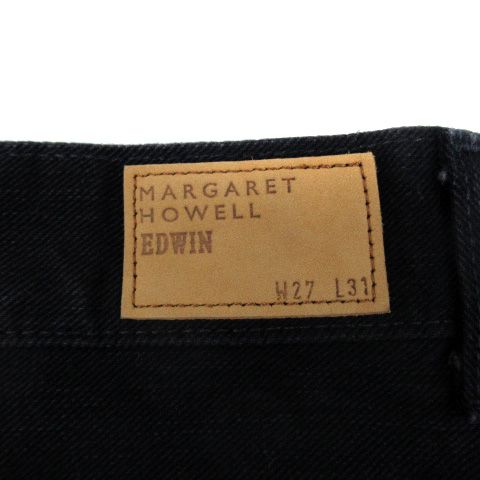 マーガレットハウエル EDWIN コラボデニム ストレートデニム　W27 L31 マーガレット・ハウエル×エドウイン20周年！ 特別デザイン仕様が