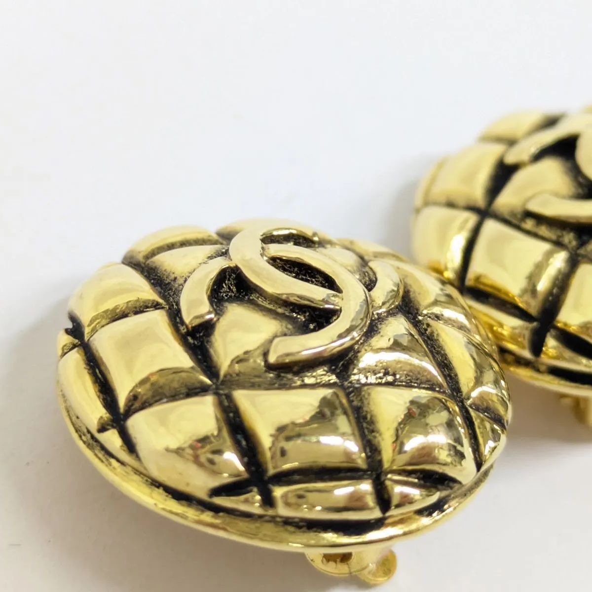 レア! CHANEL/シャネル ヴィンテージ イヤリング 25 マトラッセ レア! CHANEL/シャネル ヴィンテージ イヤリング 25 マトラッセ