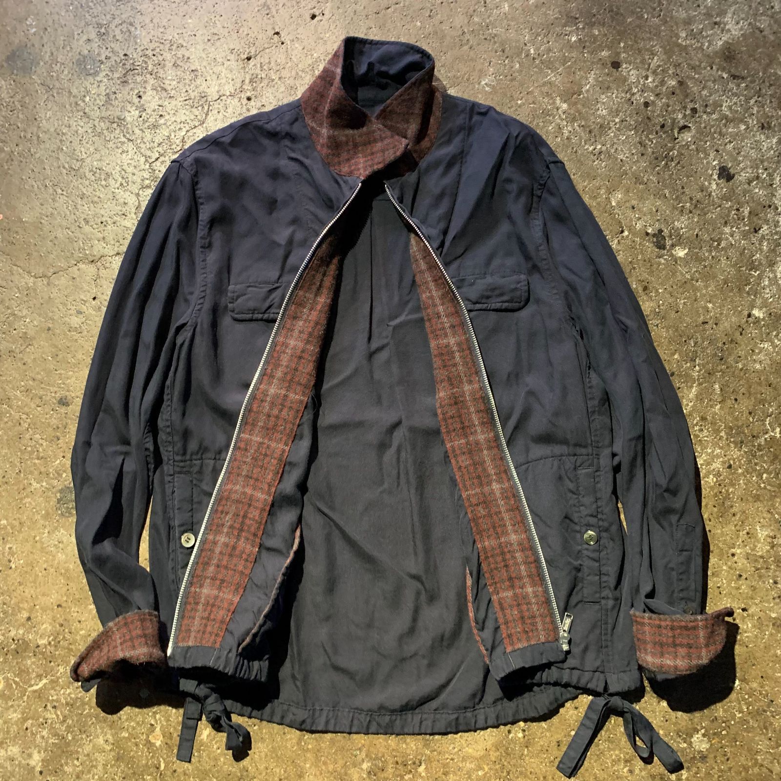 UNDERCOVER 20aw shirt blouson RY裏CK縮絨 ネイビー 3 アンダーカバー 