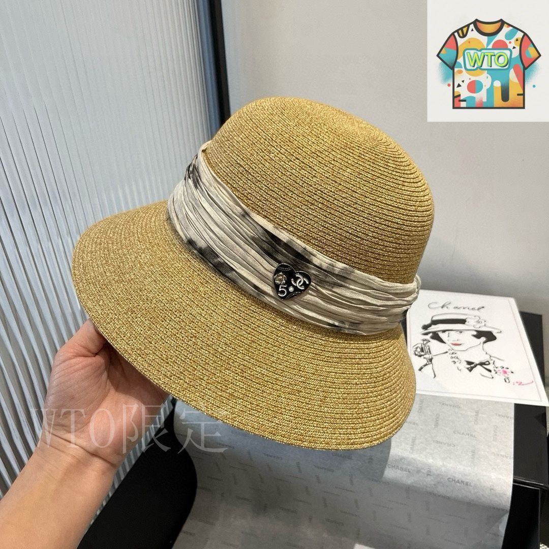 エレガントなフォルム♡25A【CHANEL】ストローハット エレガントなフォルム♡25A【CHANEL】ストローハット ストローハット