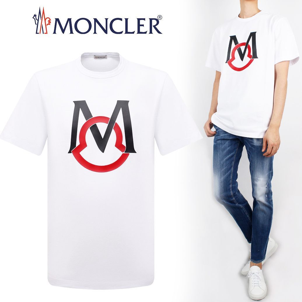 116 MONCLER ラバープリント ロゴ Tシャツ size XL | www.jarussi.com.br