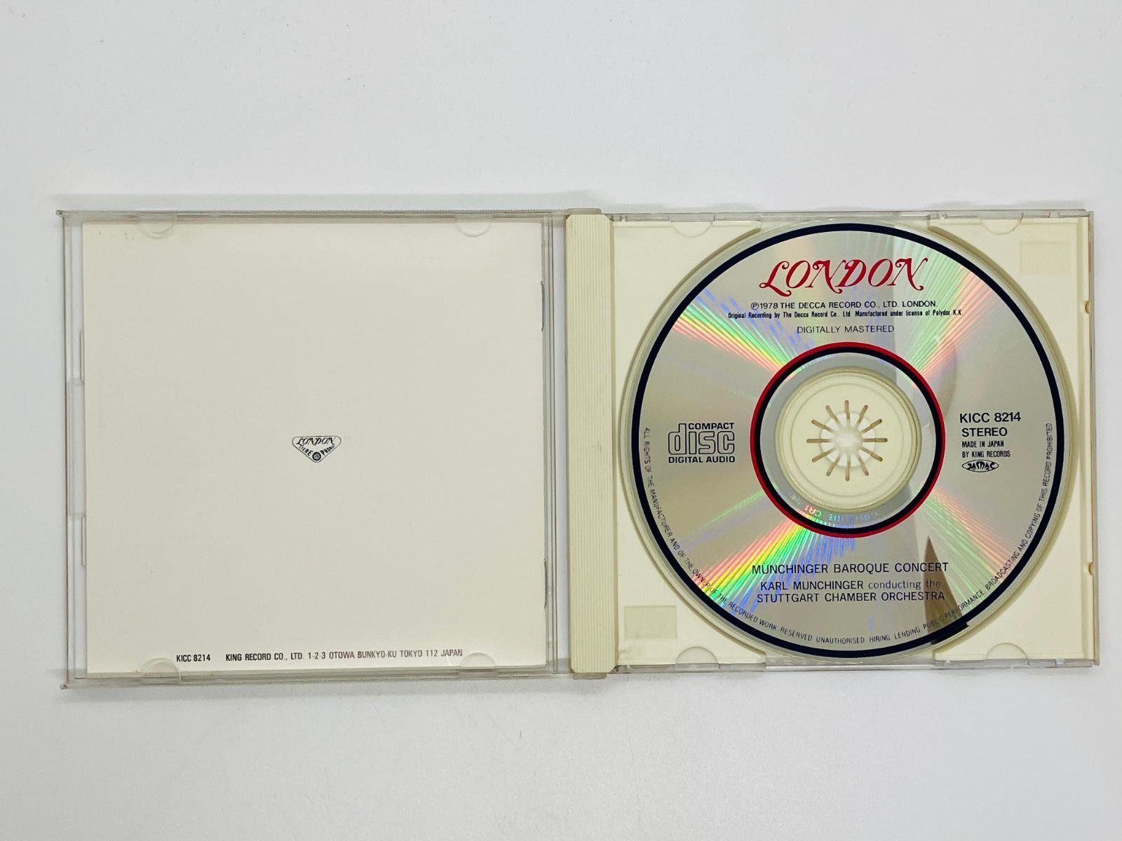 CD ミュンヒンガー バロック音楽の楽しみ / MUNCHINGER BAROQUE