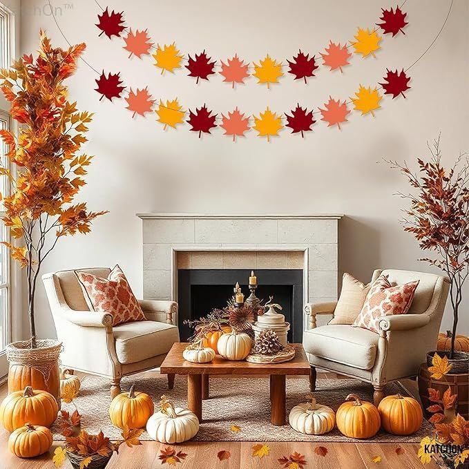 豪華セット‼️秋の彩り‼️お店・お部屋を飾るフェイク紅葉＆ハロウィン