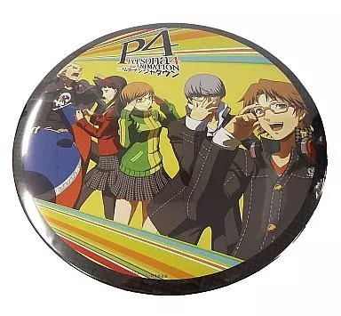 ペルソナ4 デカ缶バッジ コラボ ナンジャタウン 中古】バッジ・ピンズ(キャラクター) 集合(6人) 特大缶バッジ