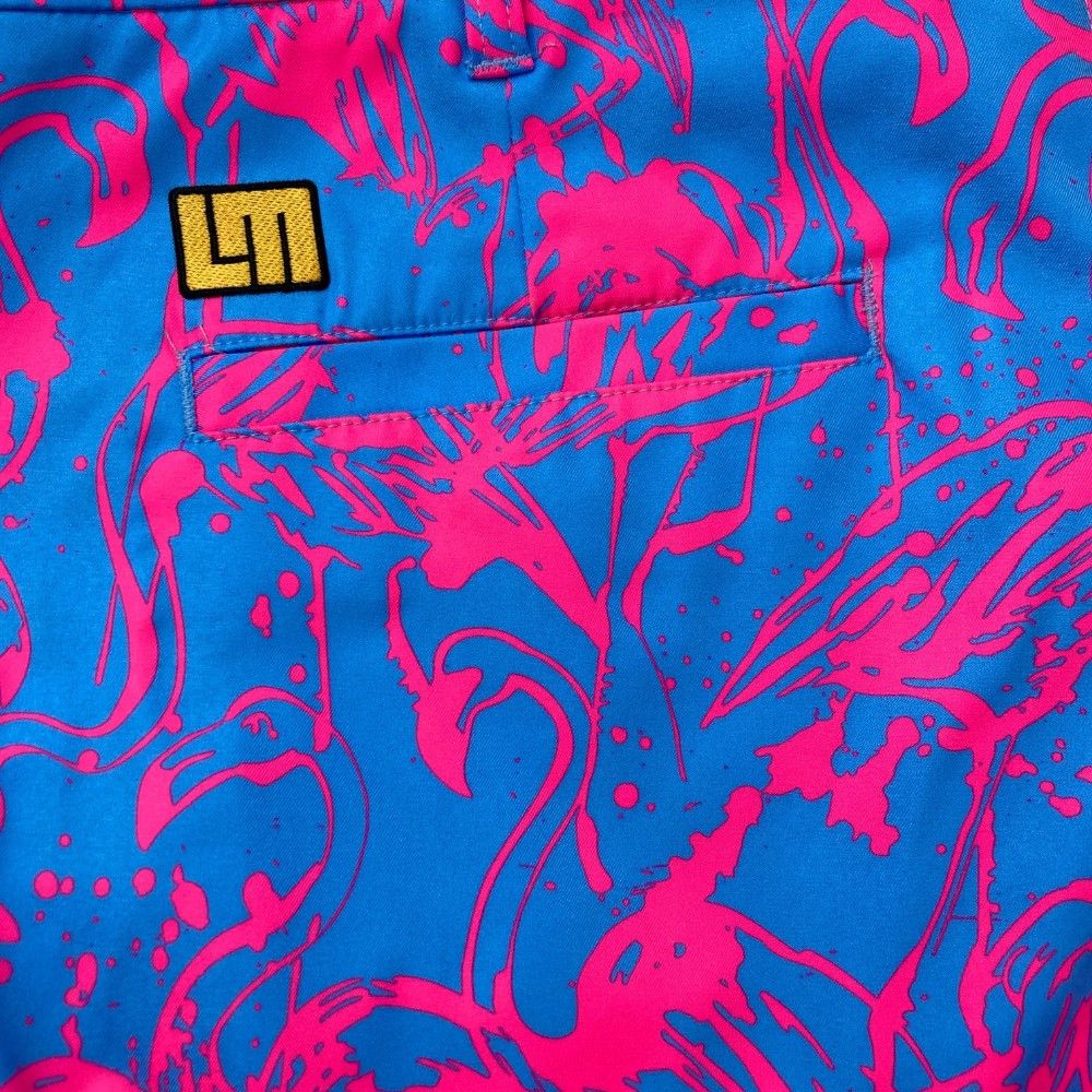 サイズ：L LOUD MOUTH ラウドマウス  ロングパンツ フラミンゴズブルーネオン ブルー系 [240101449872] ゴルフウェア レディース ストスト LOUD MOUTH ラウドマウス ロングパンツ フラミンゴズブルー