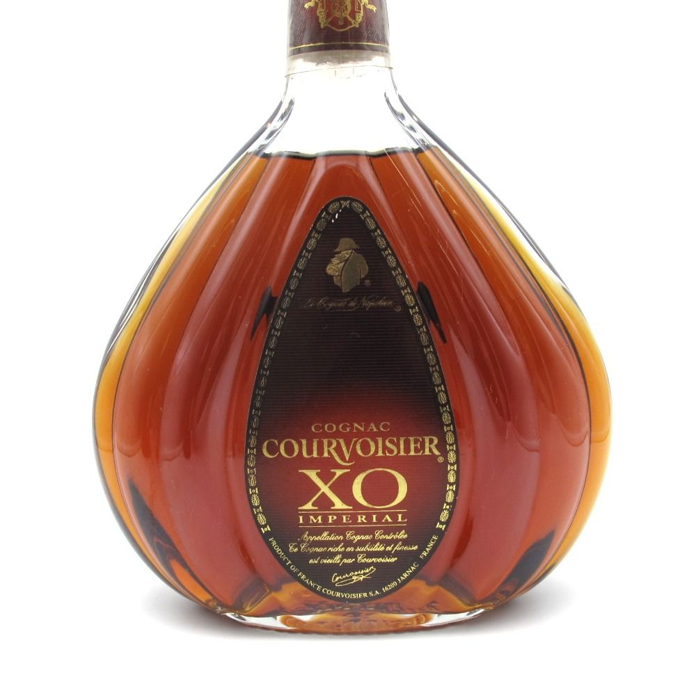 COURVOISIER クルボアジェ ブランデー XO 赤ラベル クリアボトル COGNAC コニャック 700ml 40% 洋酒 古酒 未開栓 -  メルカリ