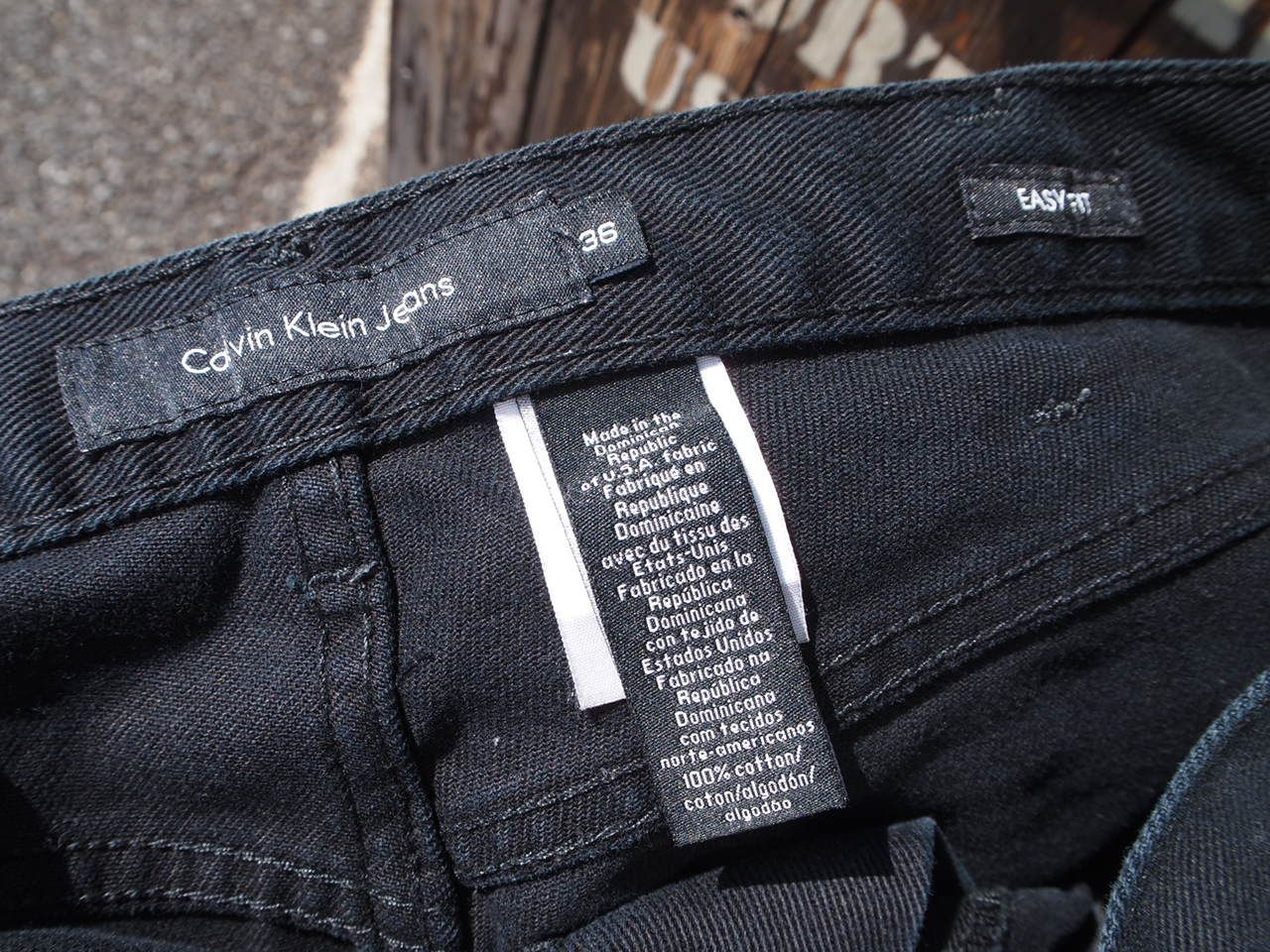 Calvin Klein Jeans】カルバンクラインジーンズ ブラックデニム ワイド 
