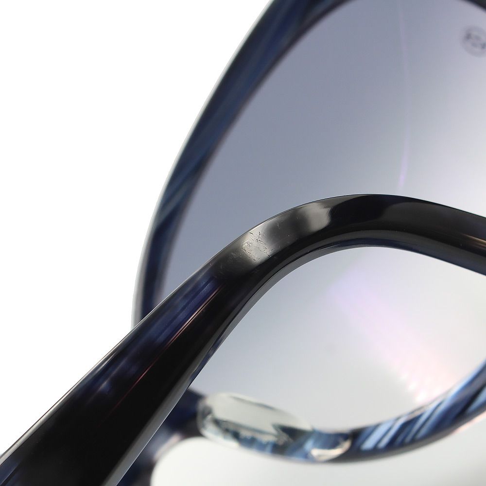 カルティエ 2C サングラス メガネ 眼鏡 アイウェア プラスチック ブルー シルバー金具 T8200875 箱付 Cartier（中古） カルティエ 2C サングラス メガネ 眼鏡 アイウェア プラスチック