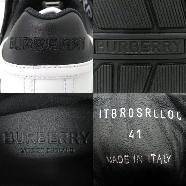 新古品 BURBERRY バーバリー RONNIE LOW TRAINER ロニーロートレーナー 