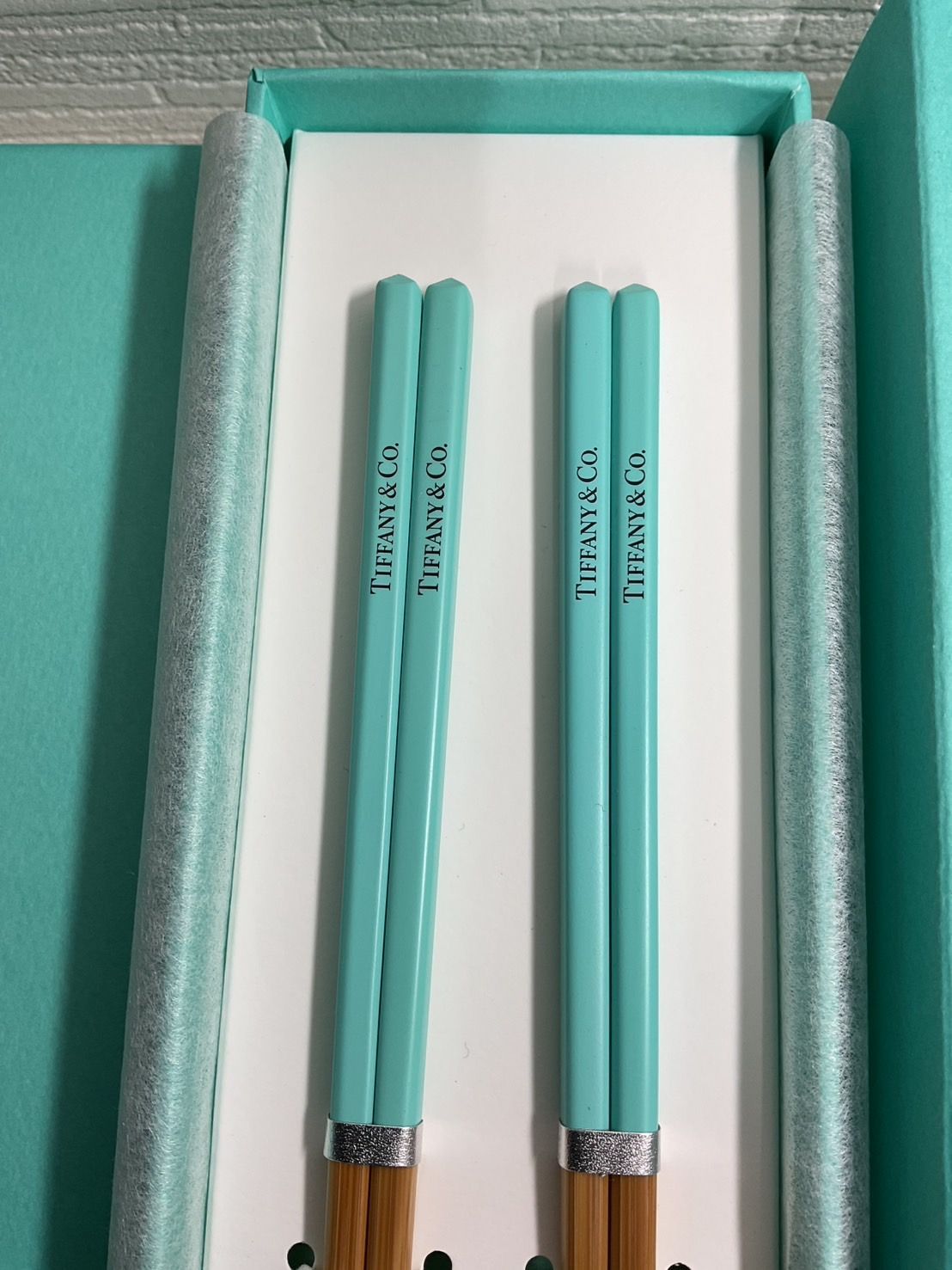 匿名配送】Tiffany & Co. ティファニー 夫婦箸セット(非売品) Tiffany