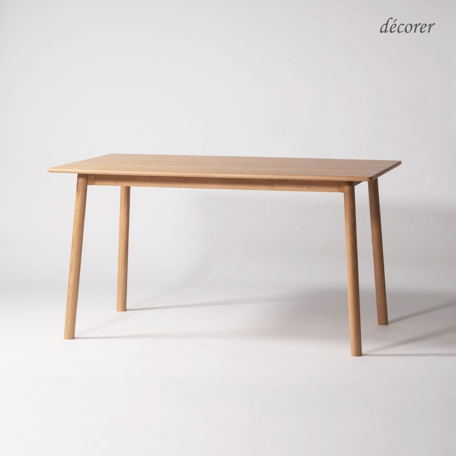 【新作】Oak dining table 135 No.16 / オークダイニングテーブル 【幅135 奥行80 高72 : 3色】 北欧 スタイル オーク 長方形 四角 モダン ナチュラル 木製 天然木 デスク ダイニング リビング テーブル 【送料込み】