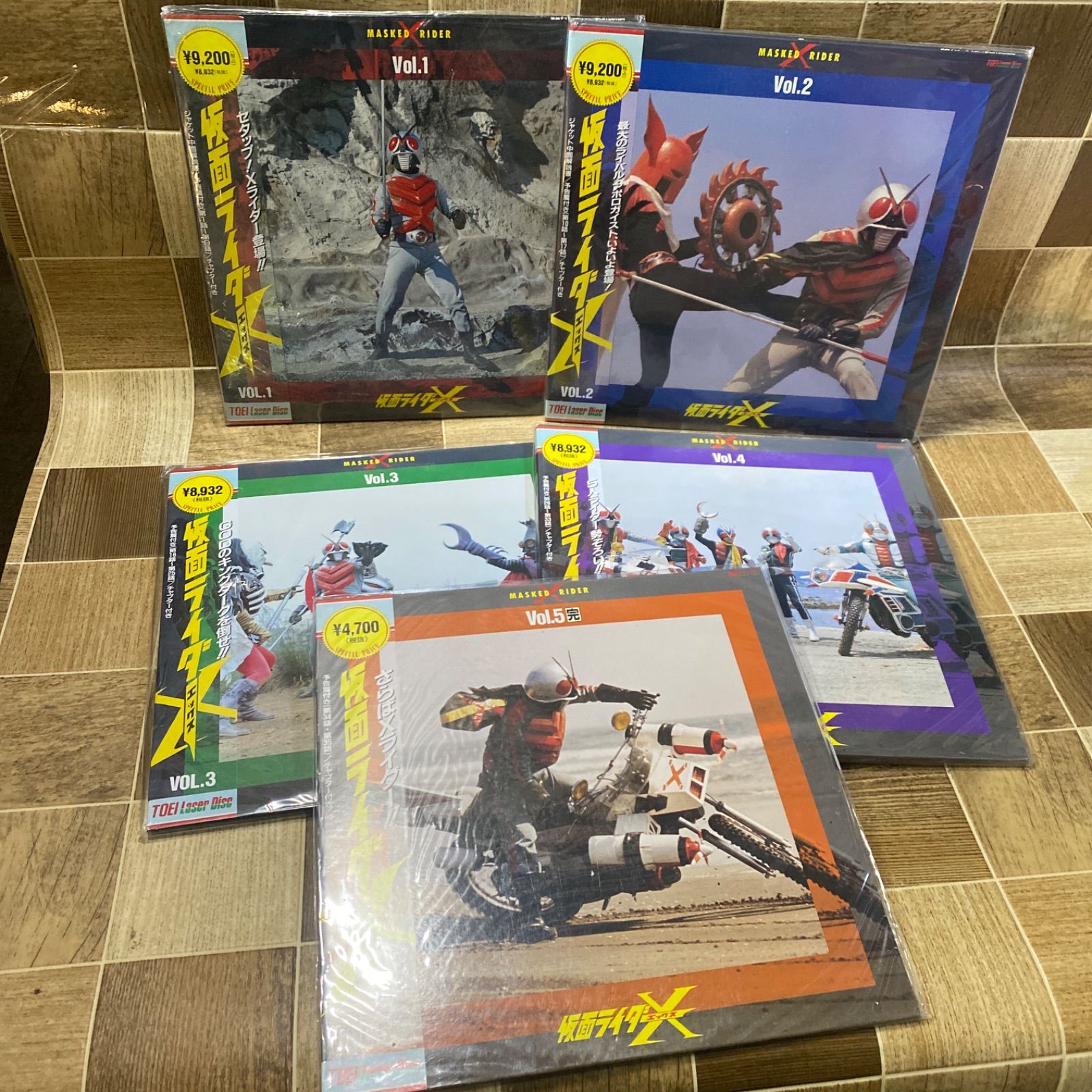 仮面ライダーX エックス LD 1-5巻 全巻セット レーザーディスク
