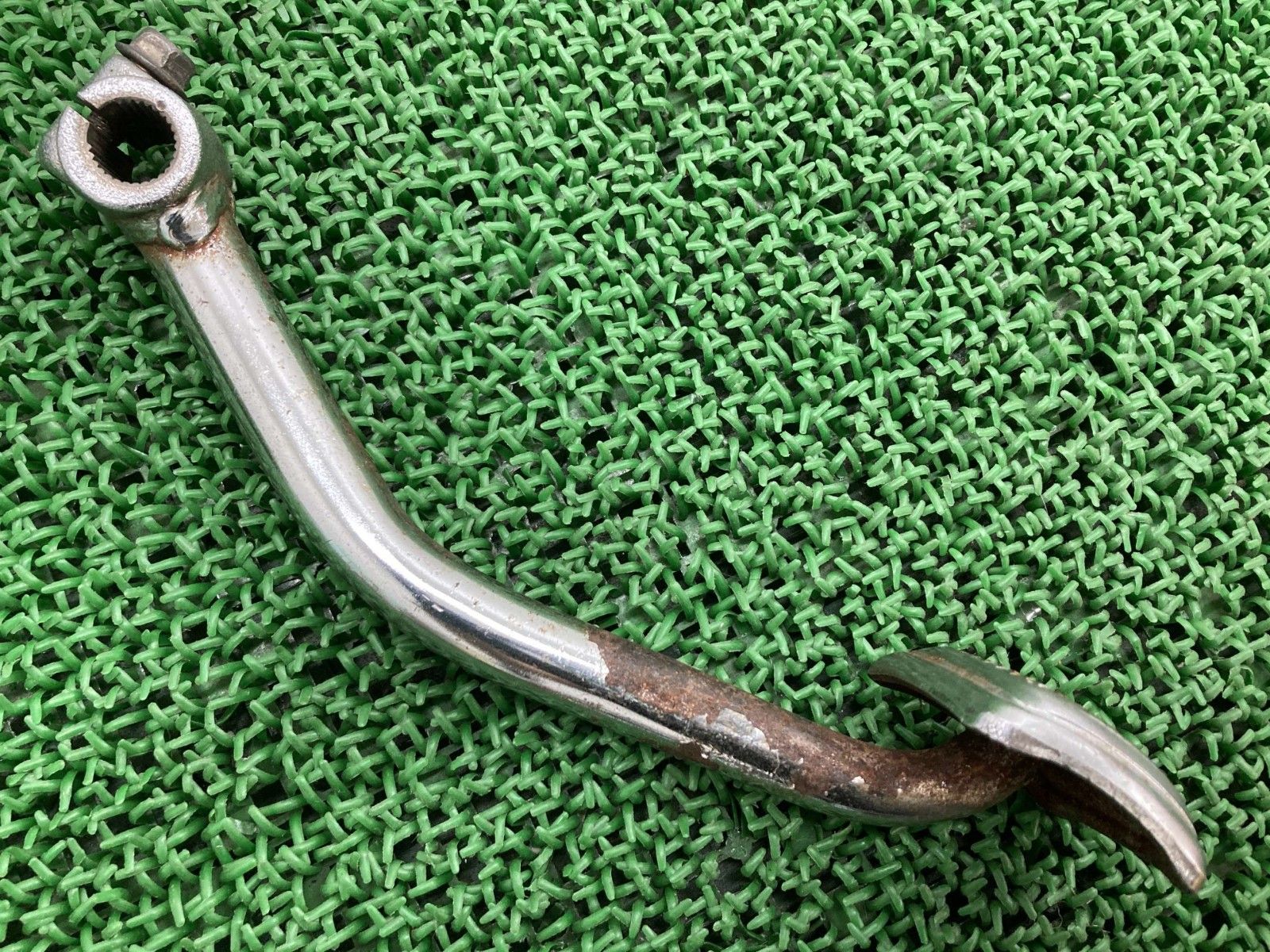 Z750FX ブレーキペダル カワサキ 純正 バイク 部品 KZ750E 当時物 3型 ペイント素材に 曲がり無し 品薄 車検 Genuine eL