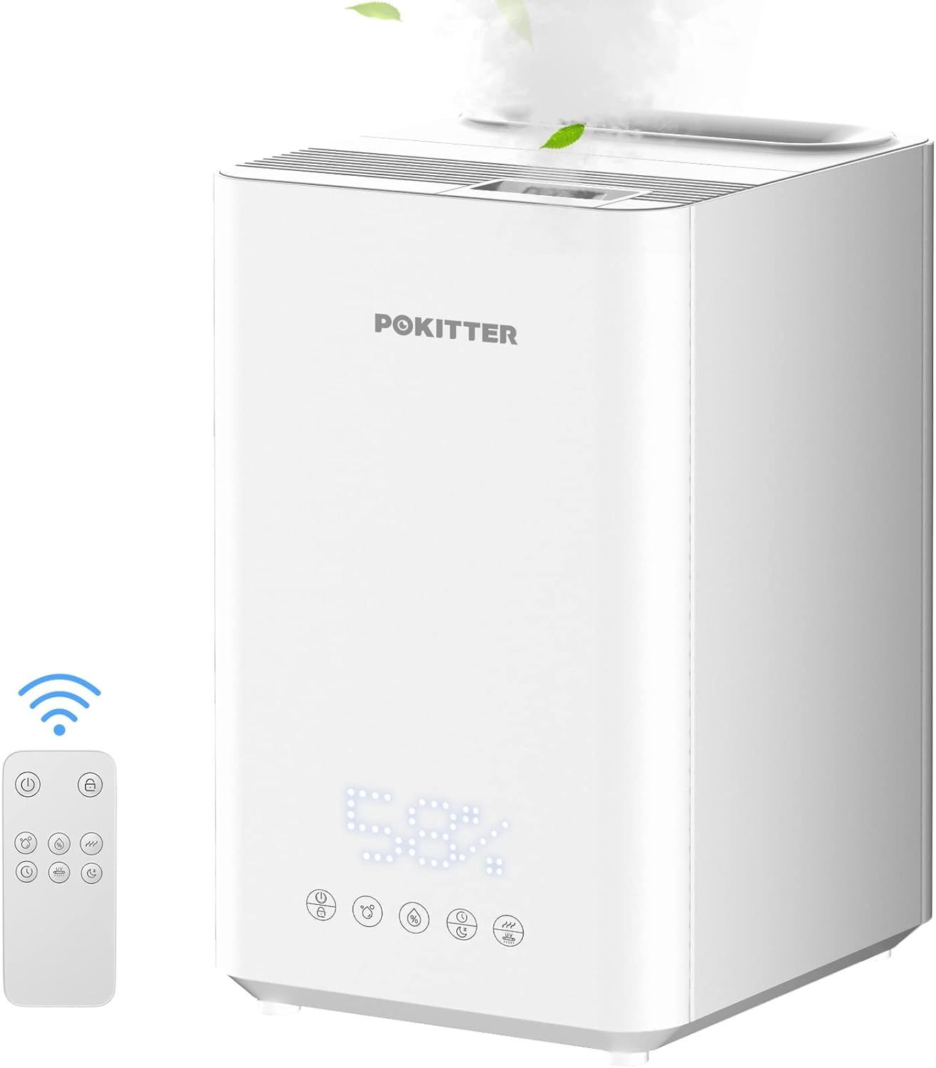 開封済・未使用品】POKITTER ハイブリッド式加湿器 5L 50/60Hz