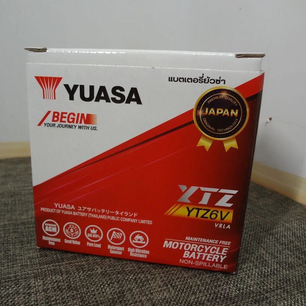 YUASA バイク用バッテリー YTZ6V
