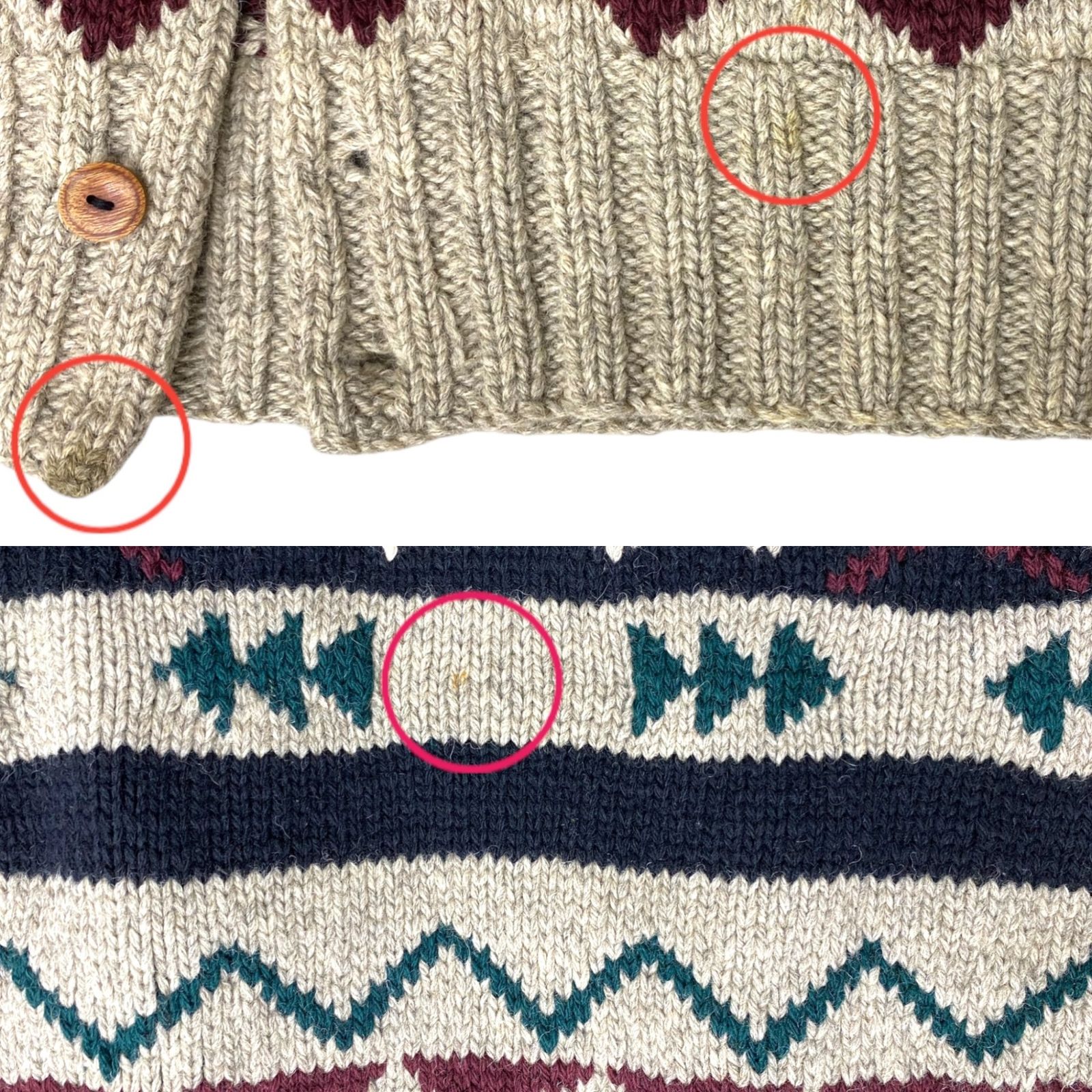 POLORALPH LAUREN (ポロラルフローレン) ハンドニット ウールニット