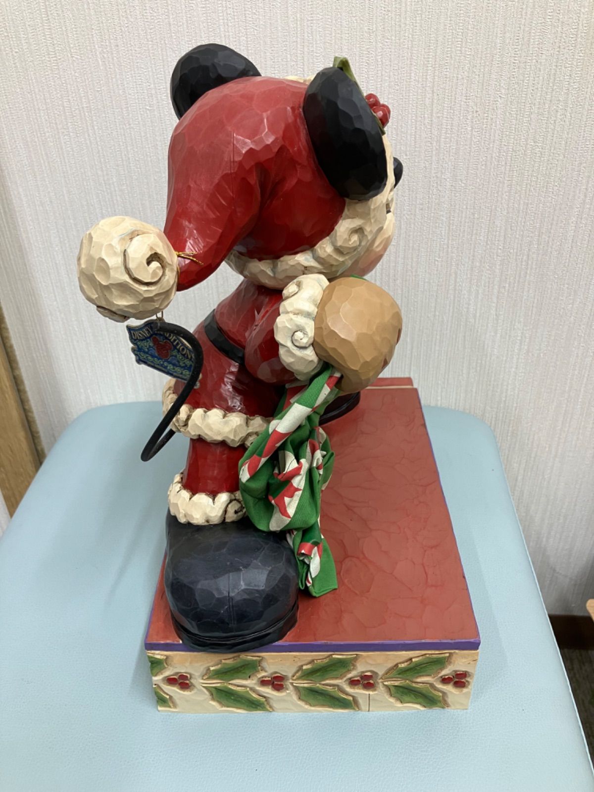 △【希少・極美品 】ミッキー クリスマス サンタ 小物入れ ディズニー 