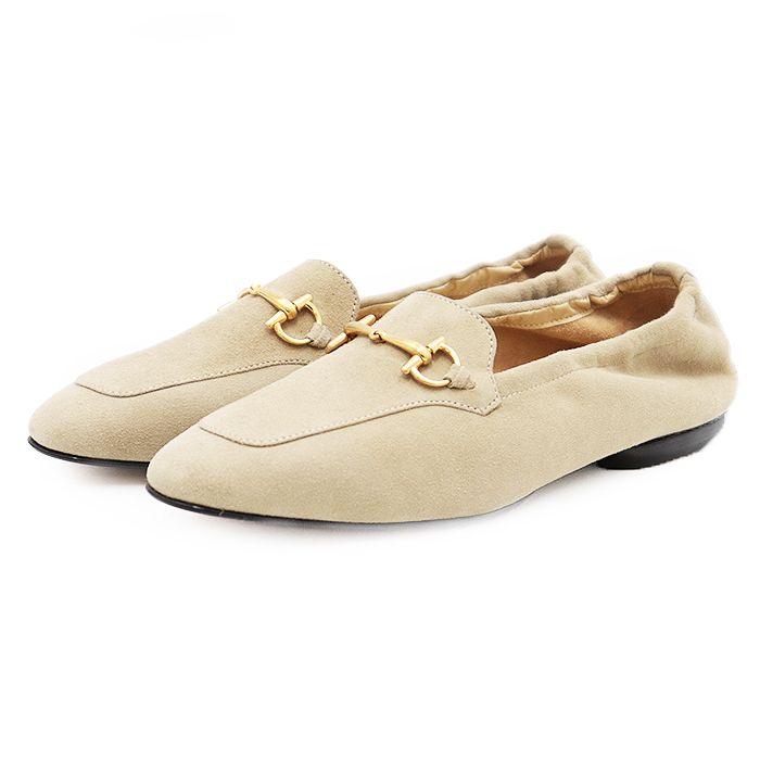 美品 GUCCI グッチ ビットローファー スエード ベージュ 25.5㎝相当 GUCCI/グッチ SIZE 7【ホースビットローファー/スエード