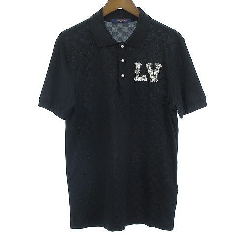 ルイヴィトン LOUIS VUITTON 24SS 美品 RM241 コットンピケポロ