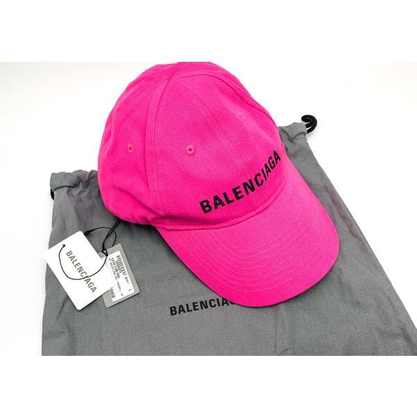 BALENCIAGA ピンク ロゴキャップ バレンシアガ ec17084-8.jpg