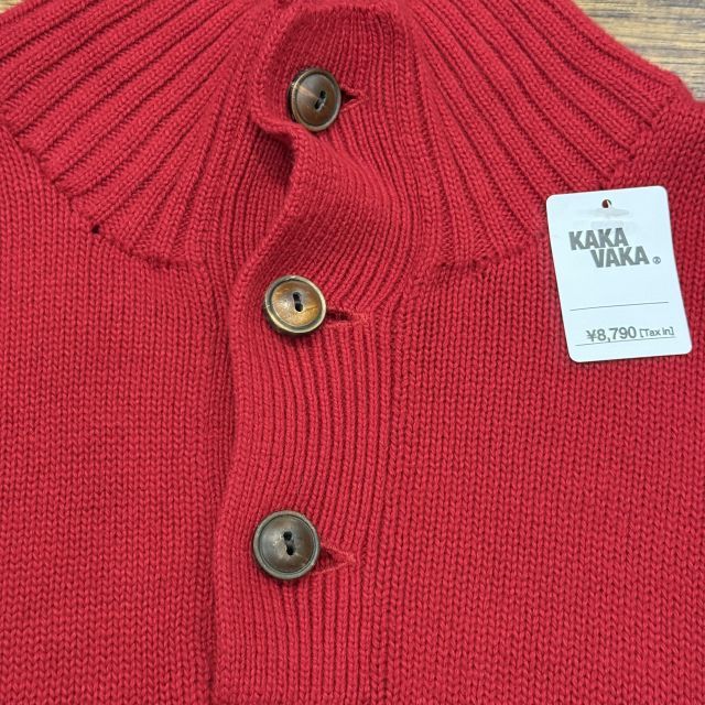 ラルフローレン ハーフボタンニット