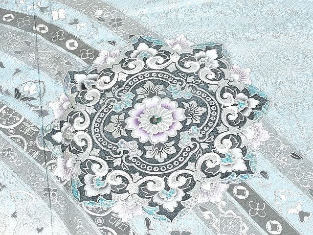 平和屋本店□極上 訪問着・長襦袢セット 螺鈿 正倉院花唐草文 暈し染め  