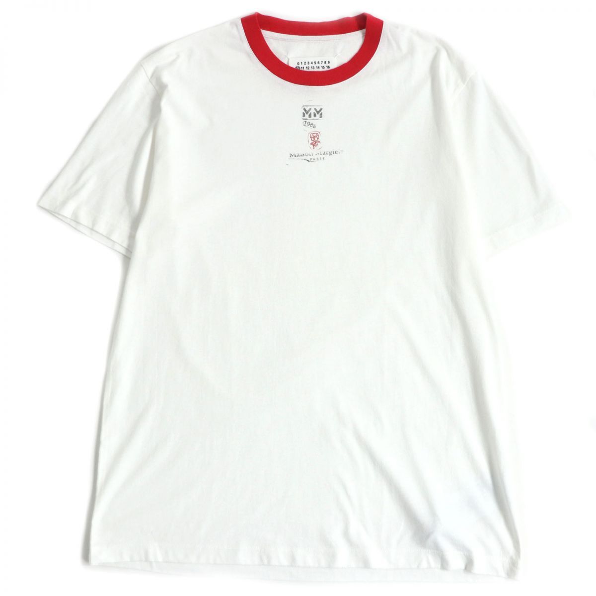 21ss maison margiela スタンプTシャツ ブラック L camping.com