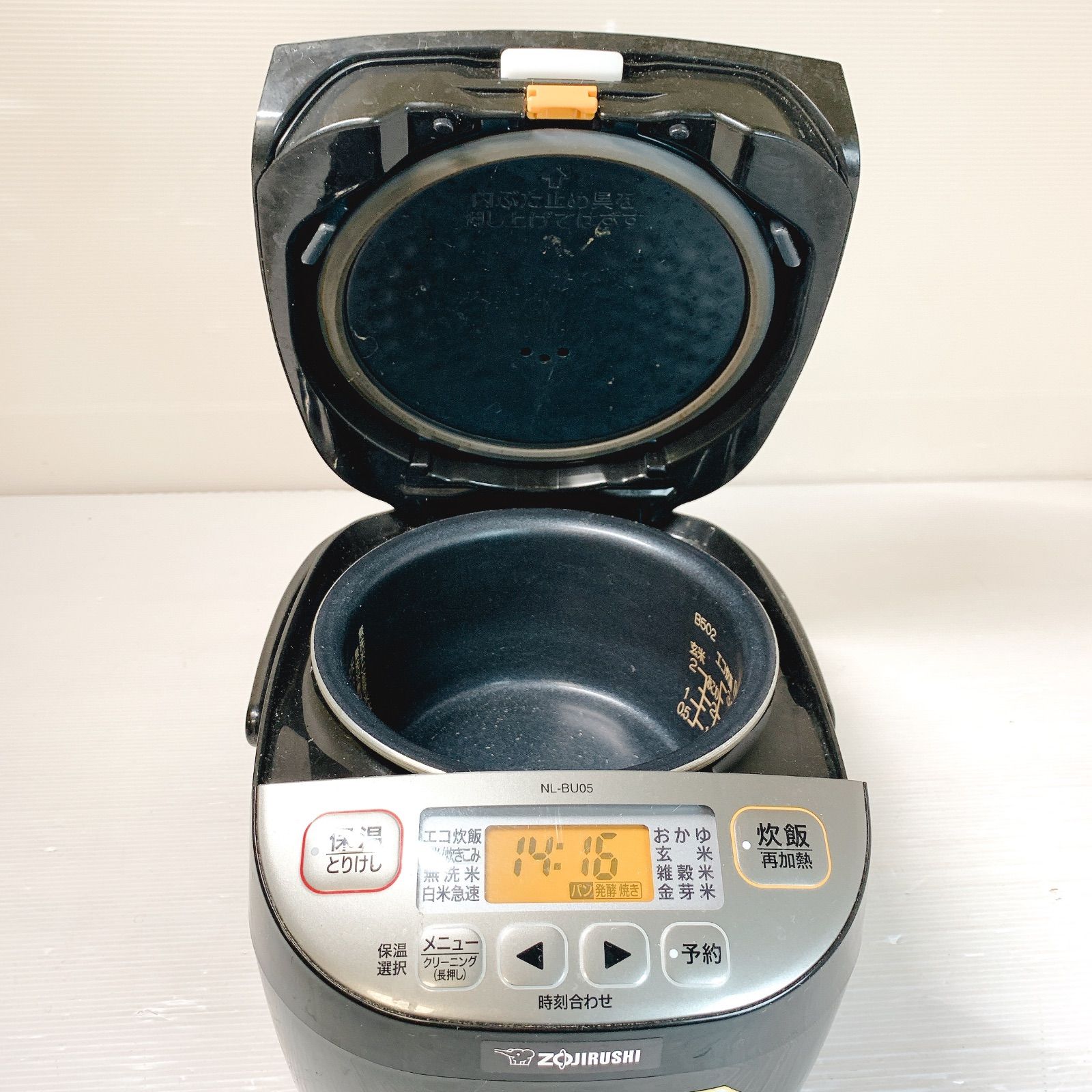 生活家電 ZOJIRUSHI 象印 黒厚釜 マイコン炊飯ジャー NL-BU05