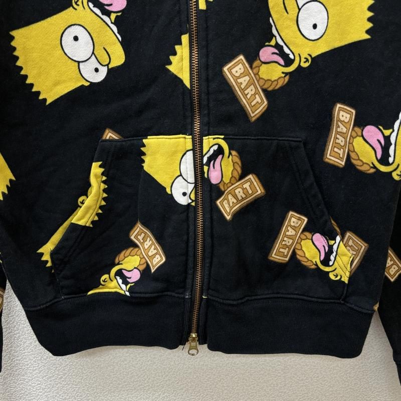 JOYRICH ジョイリッチ パーカー 長袖 SIMPSONS BART シンプソンズ バート フェイス 総柄 ジップアップ フーディ スウェット -  メルカリ