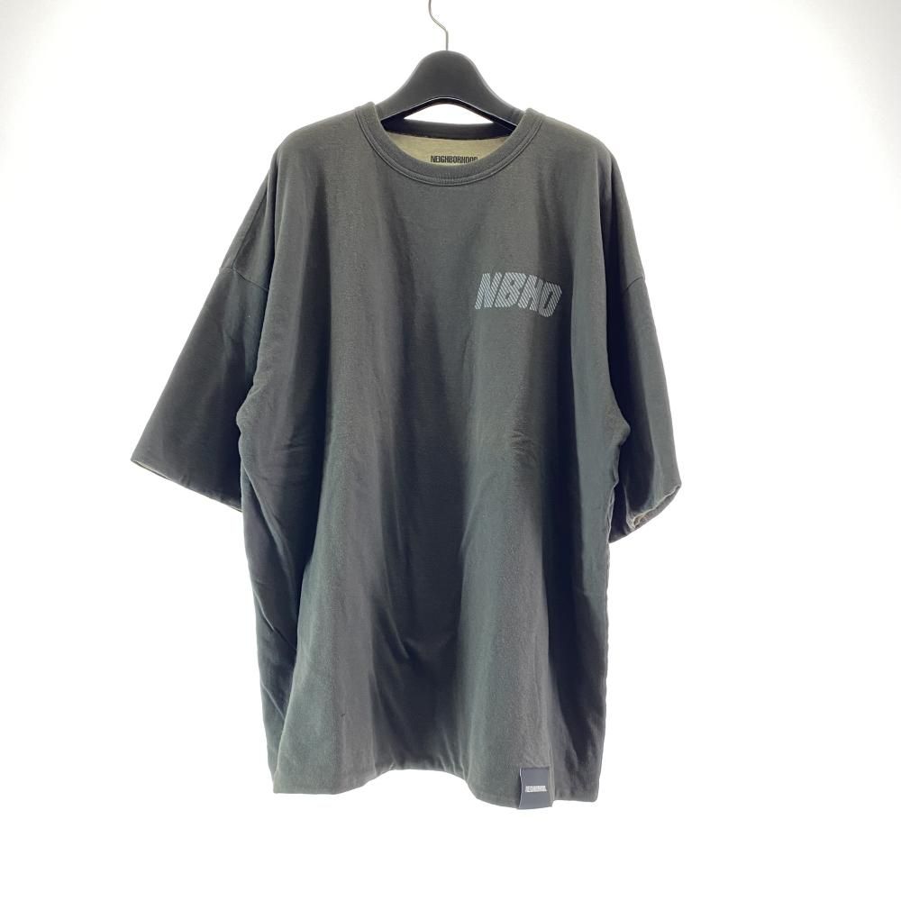 NEIGHBORHOOD インサイドアウトTee サイズF ベージュ×ブラック ネイバーフッド 17