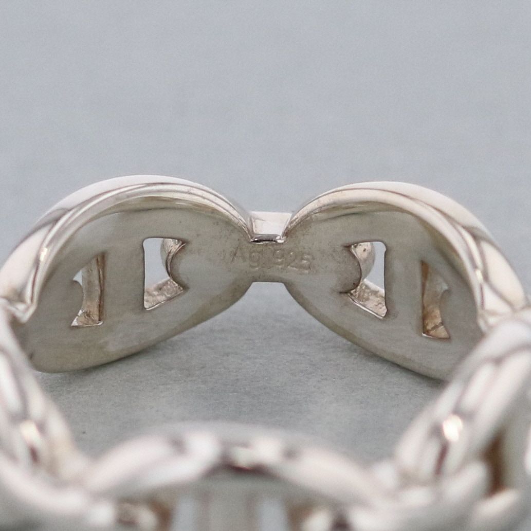 エルメス　アンシェネ PM シェーヌダンクル　シルバー　リング　52 エルメス リング シェーヌダンクル アンシェネPM Enchainee