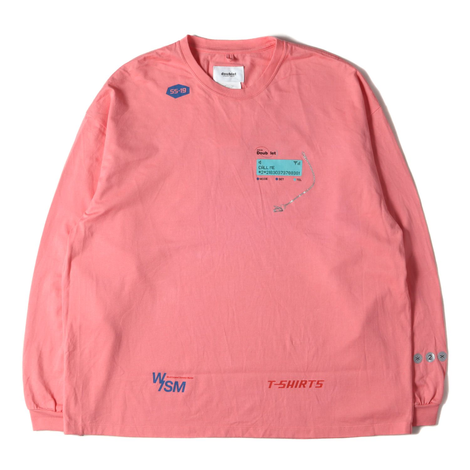 doublet ダブレット Tシャツ サイズ:L 19SS WISM 別注 パロディ ロゴ 