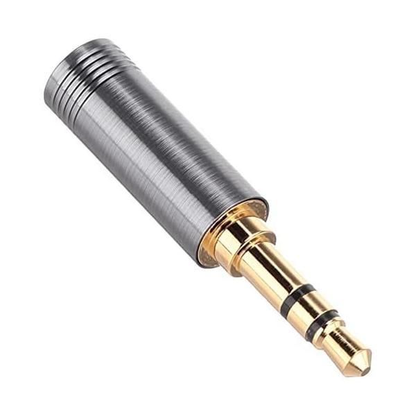 PENTACONN ペンタコン φ3.5ストレート型OFCTYPE ステレオ3 TYPE ガンメタ色 NBP1-13-003GM