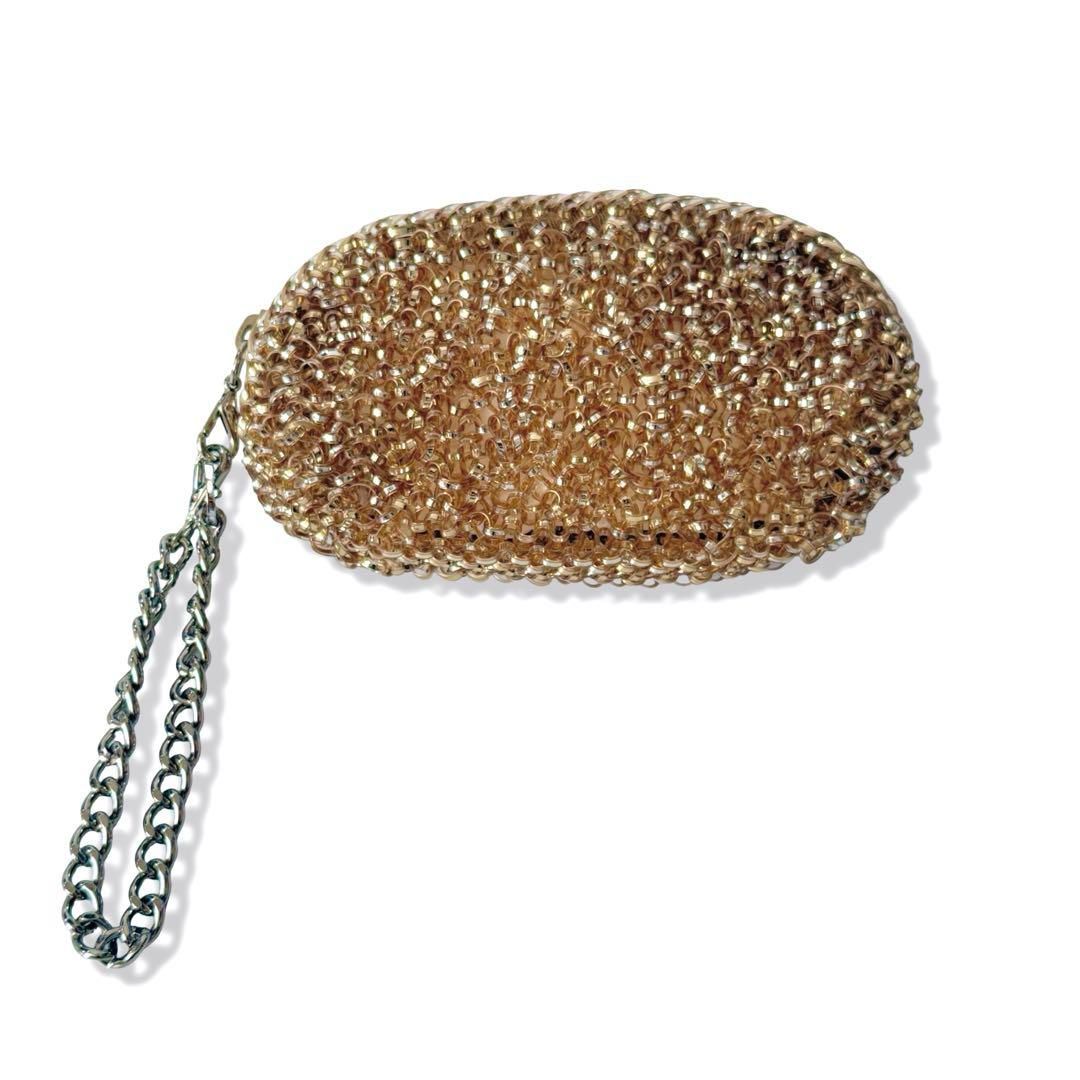 ANTEPRIMA アンテプリマ チェーン ワイヤー クラッチバッグ ポーチ ハンドバック ゴールド GOLD